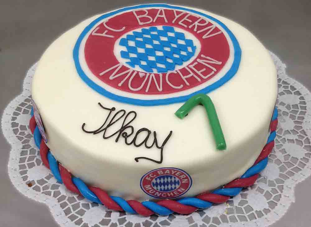 Bäckerei Fischerkeller Putzbrunn - Torte FC-Bayern