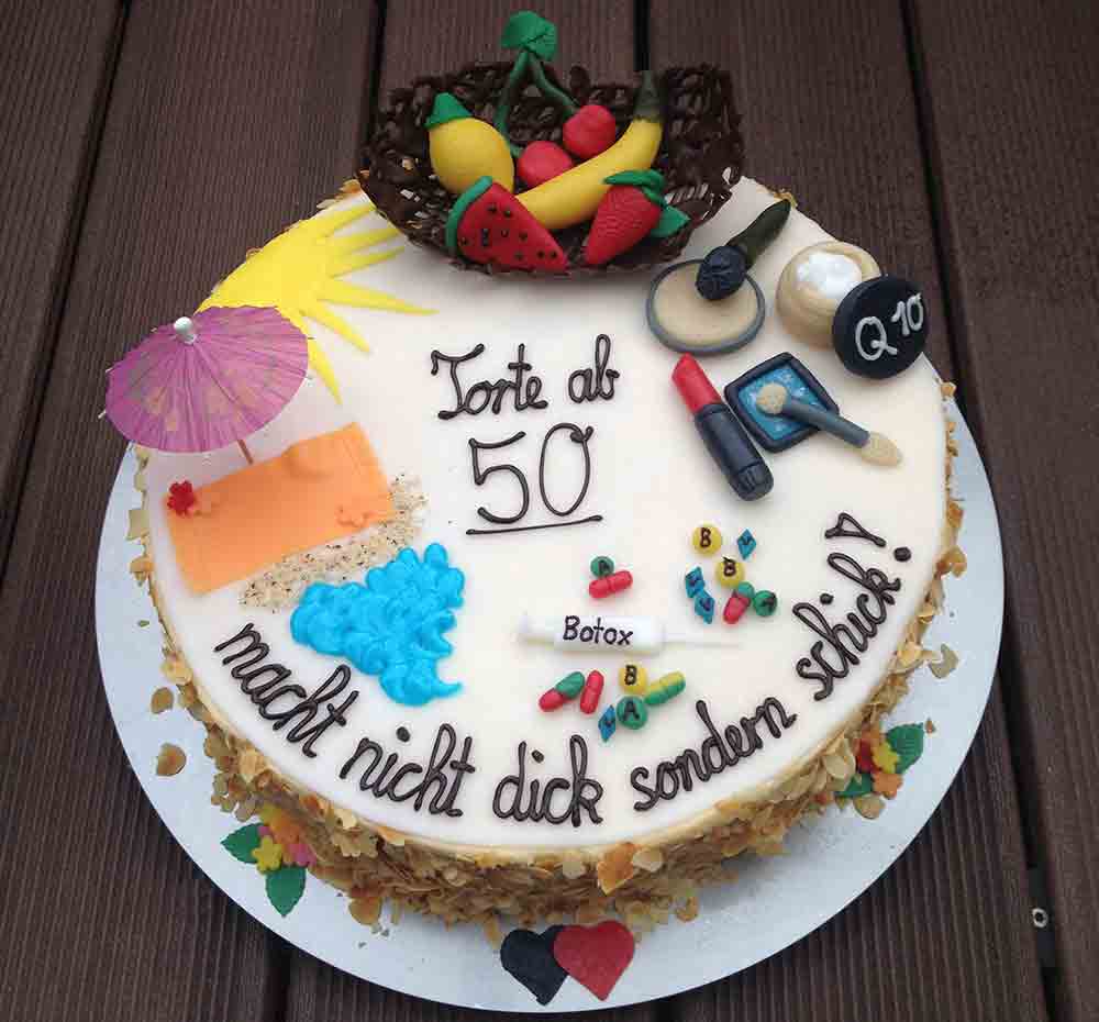 Bäckerei Fischerkeller Putzbrunn - Torte zum 50. Geburtstag