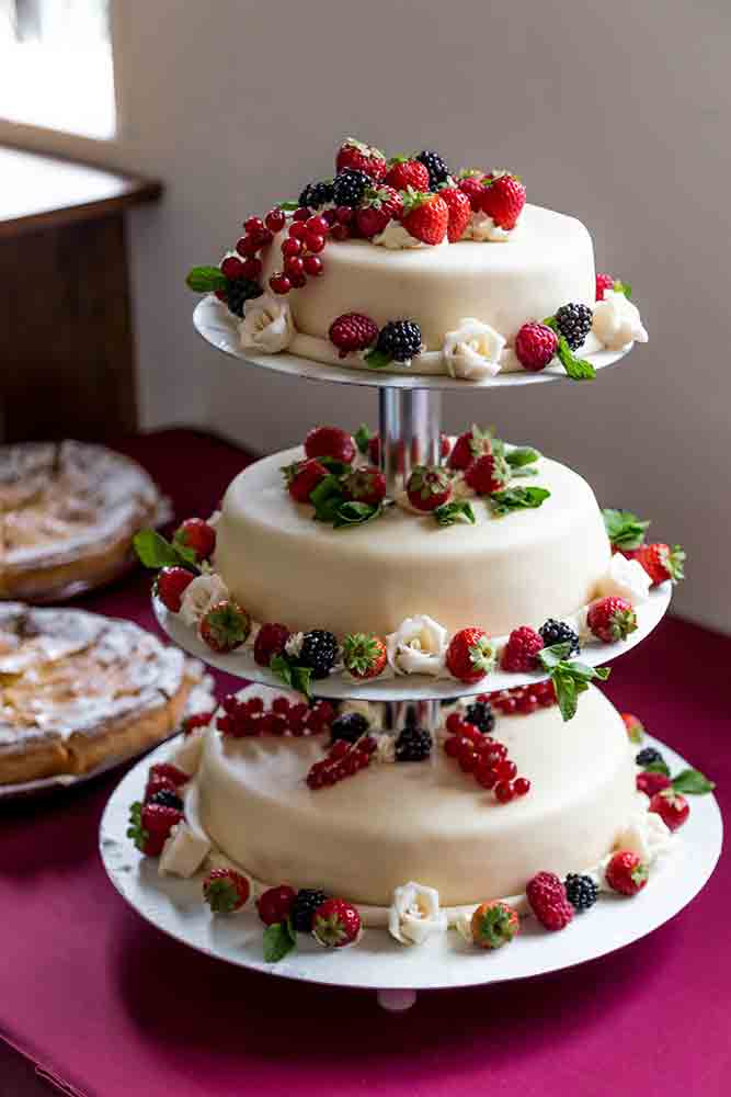 Bäckerei Fischerkeller Putzbrunn - Hochzeitstorte Obst